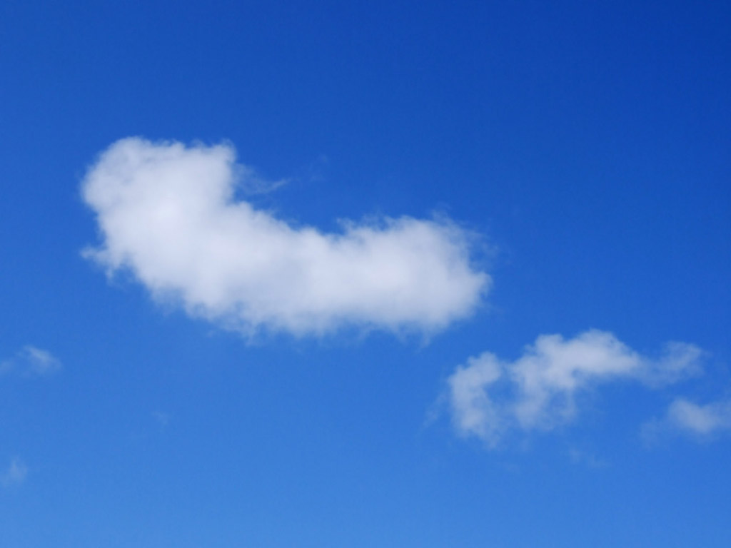 Wolke - blauer Himmel - Kostenloses Hintergrundbild