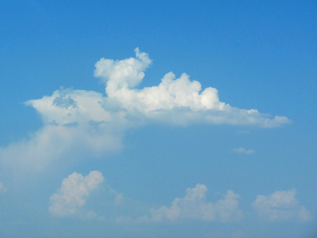 Wolke - blauer Himmel - Kostenloses Hintergrundbild