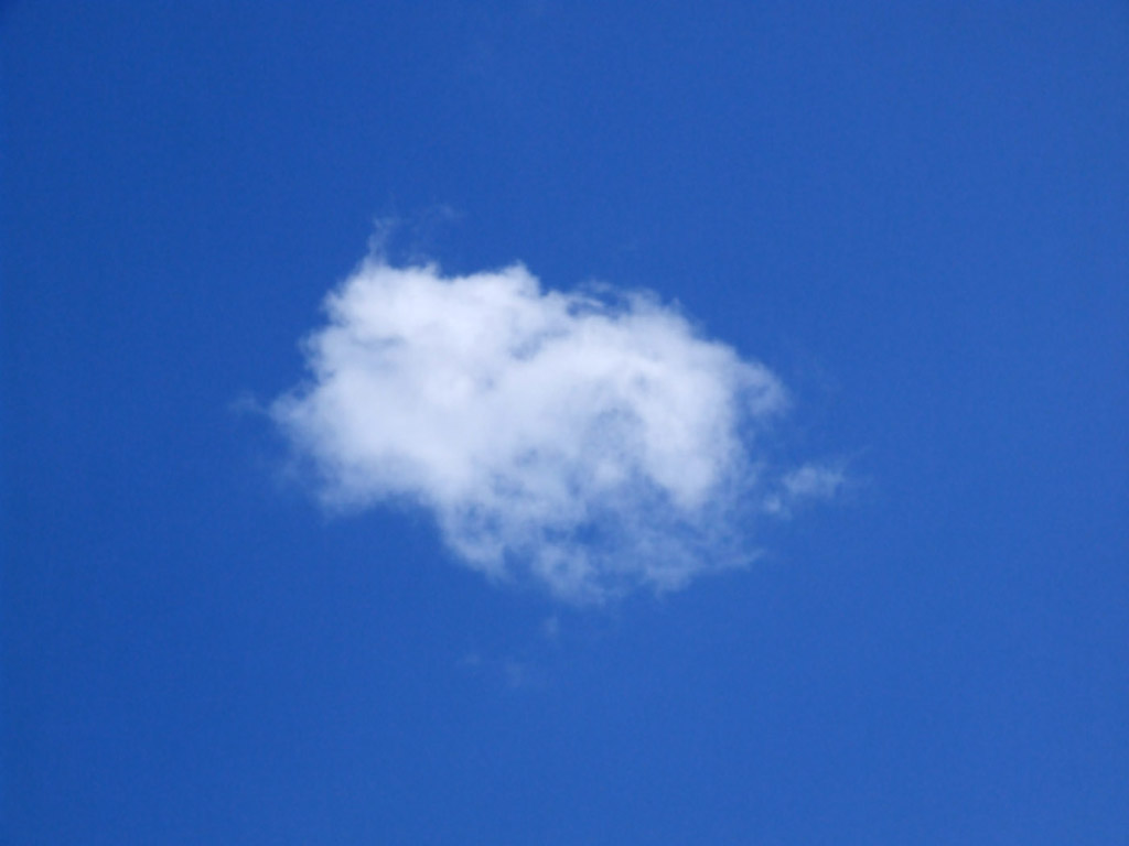 Wolke - blauer Himmel - Kostenloses Hintergrundbild