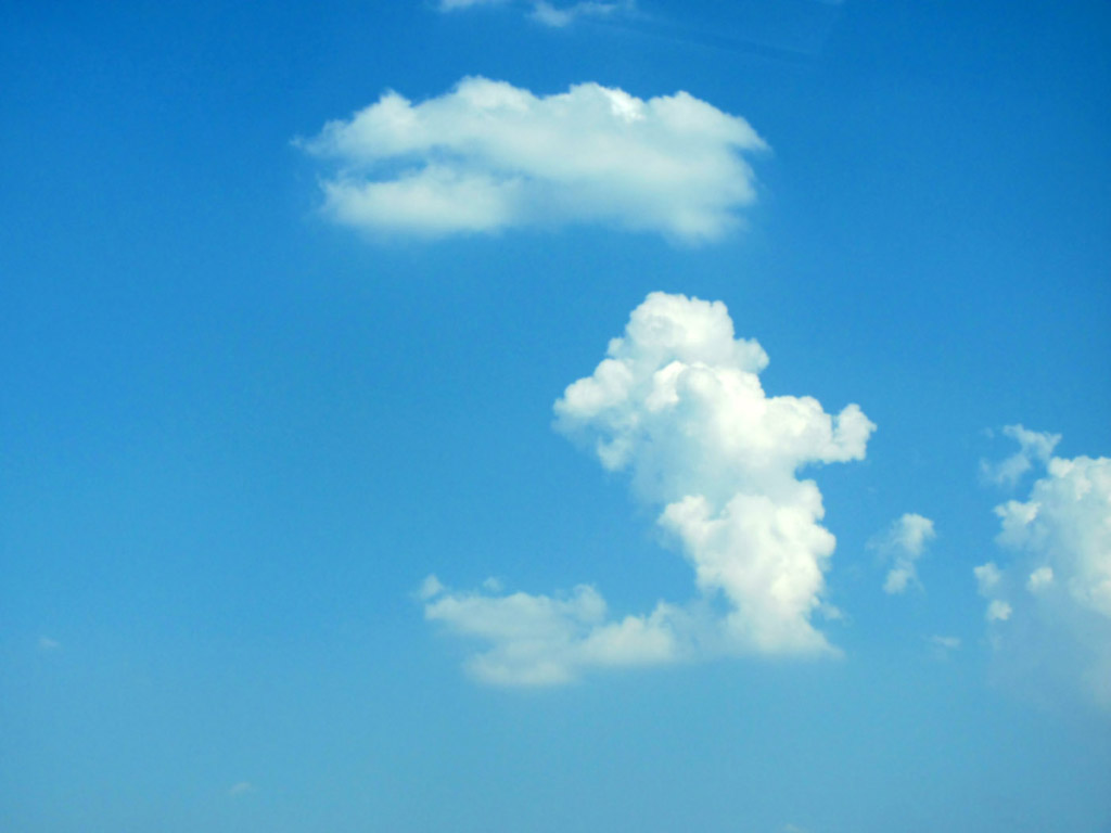 Wolke - blauer Himmel - Kostenloses Hintergrundbild