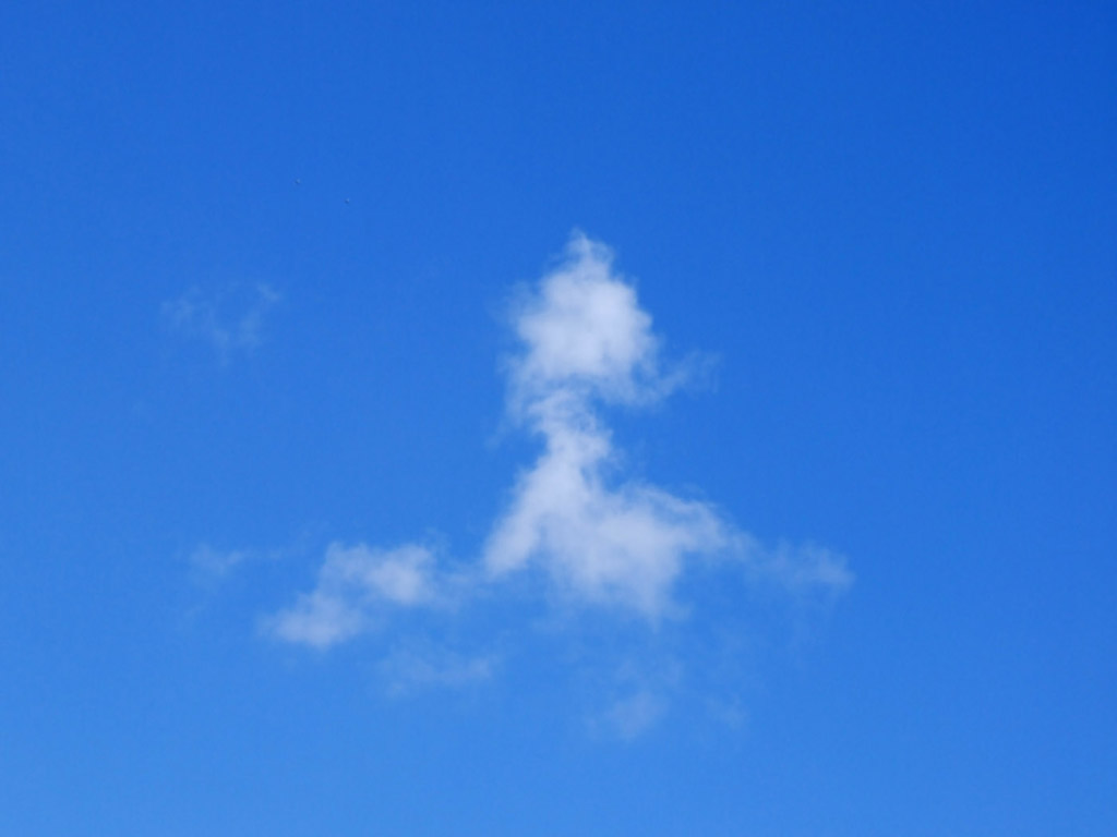 Wolke - blauer Himmel - Kostenloses Hintergrundbild