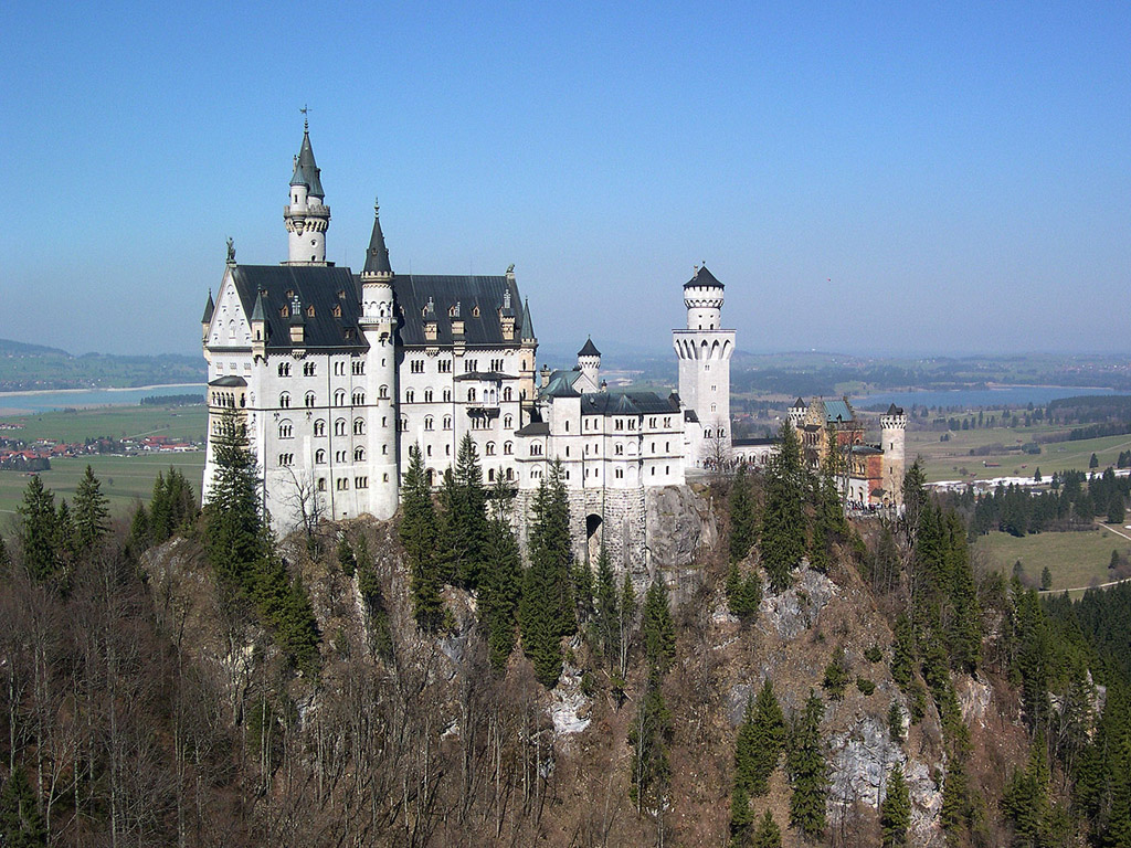 Das Schloss Neuschwanstein - Kostenloses Hintergrundbild