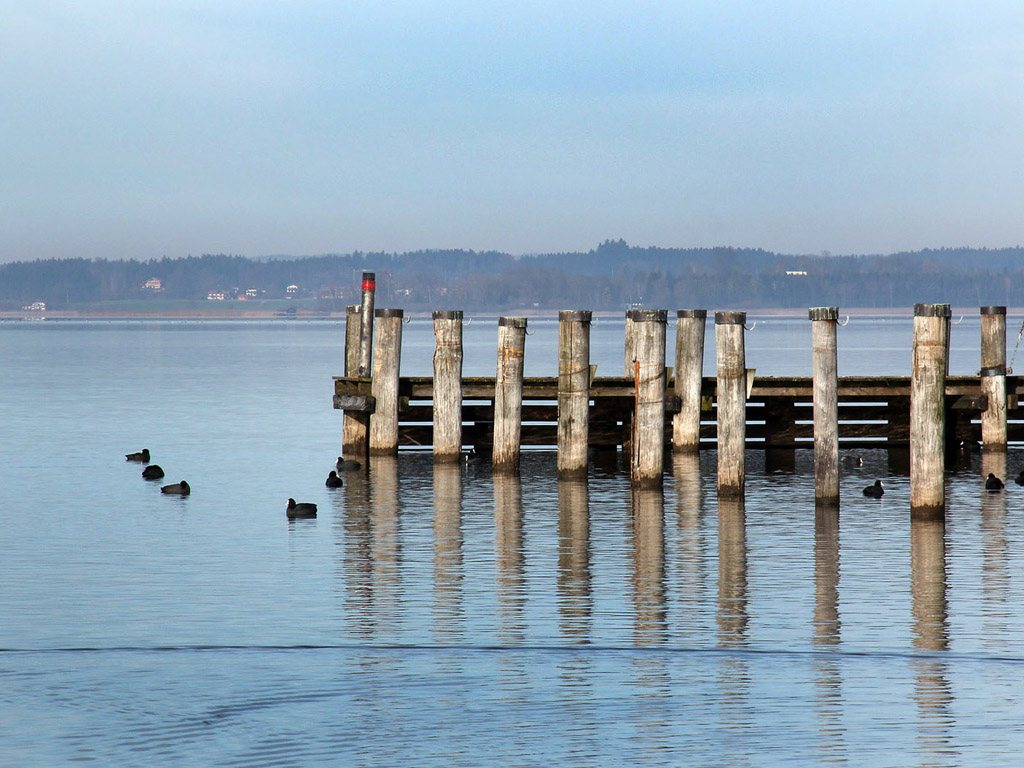 Chiemsee, Deutschland - 01-01-2013 - das bayerische Meer - Kostenloses Hintergrundbild