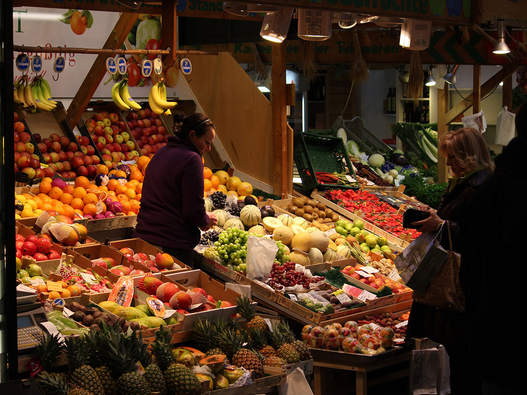 Obst | Stuttgart, Markthalle - Kostenloses Hintergrundbild