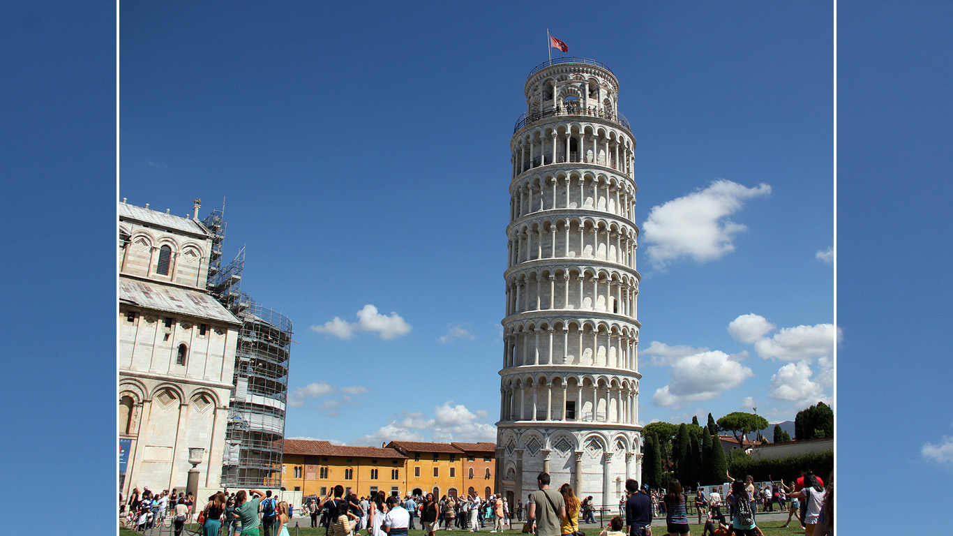 Der schiefe Turm von Pisa - ein Architekturwunder