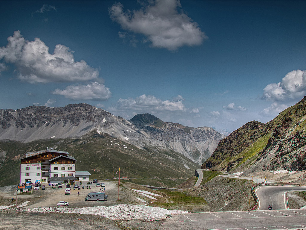 Passo dello Stelvio - Stilfserjoch, Italien am 3. Juli 2015