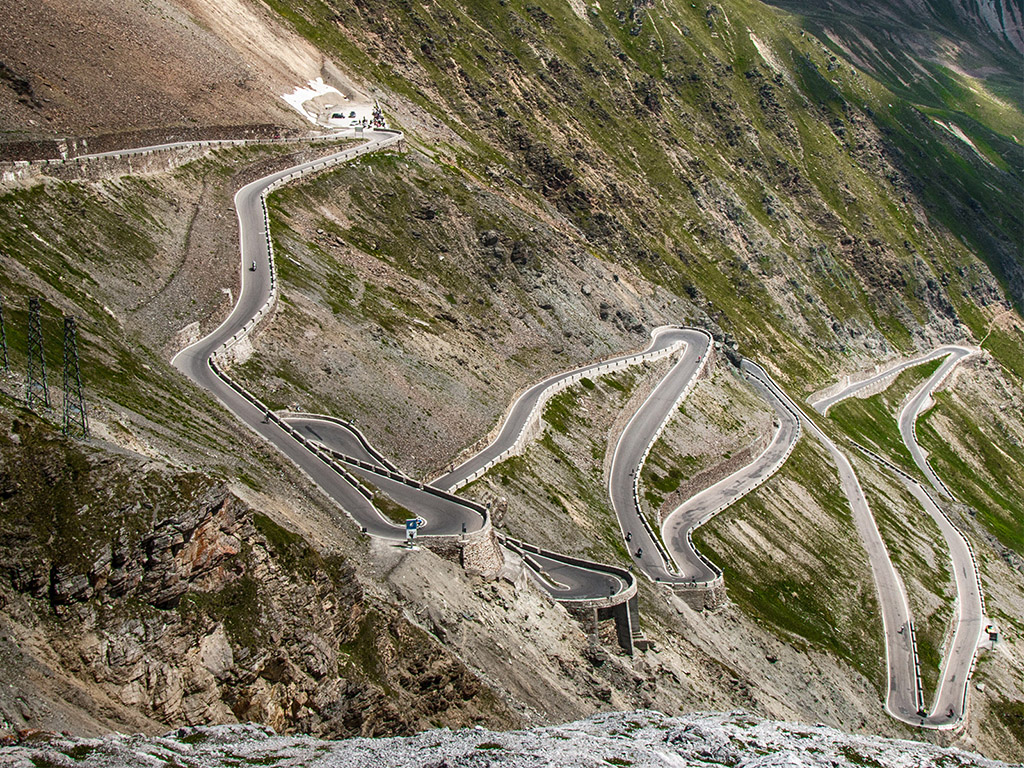 Passo dello Stelvio - Stilfserjoch, Italien am 3. Juli 2015