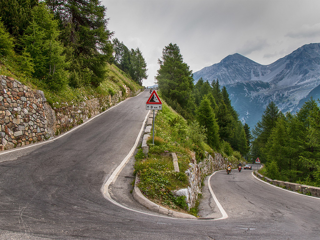 Passo dello Stelvio - Stilfserjoch, Italien am 3. Juli 2015
