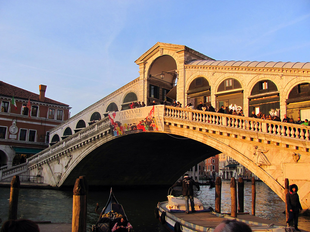 Ponte Rialto, Venedig, Italien - Kostenloses Hintergrundbild