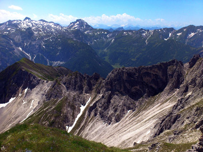 Die Alpen im Sommer