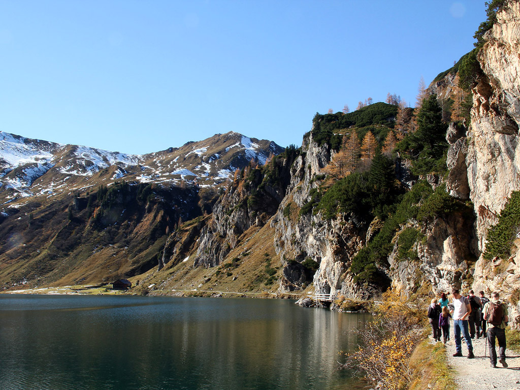 Der Tappenkarsee in Kleinarl, Ősterreich (die Alpen) - Ősterreich, Salzburgerland