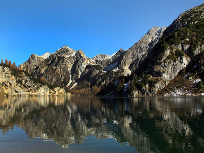 Der Tappenkarsee in Kleinarl, Österreich