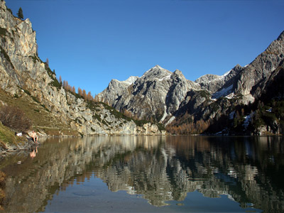 Der Tappenkarsee in Kleinarl, Österreich