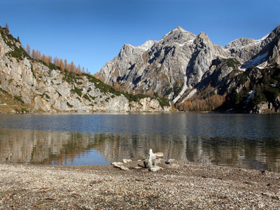 Der Tappenkarsee in Kleinarl, Österreich