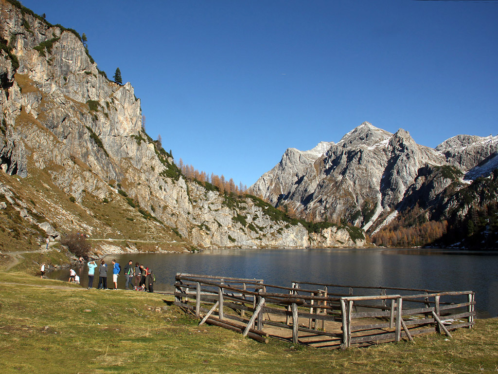 Der Tappenkarsee in Kleinarl, Ősterreich (die Alpen) - Ősterreich, Salzburgerland