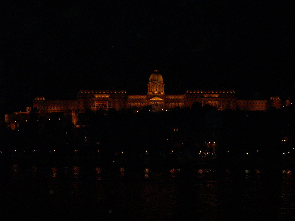 Budapest, Ungarn - Budapester Burg bei Nacht