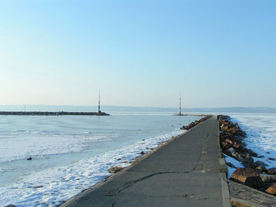 Plattensee (Balaton): Das ungarische Meer / Winter, Schnee