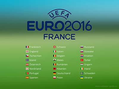 Fussball Europameisterschaft 2016 - Frankreich - Teilnehmer