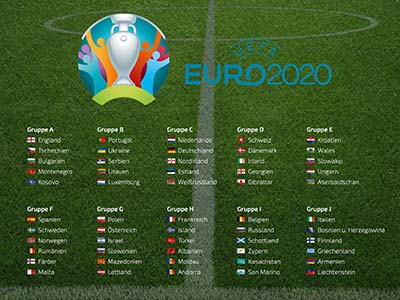 Fussball EURO 2020 - Hintergrundbild kostenlos