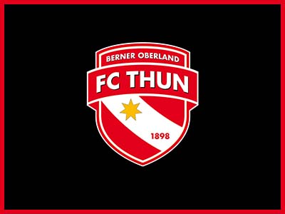 FC Thun (Fussballclub Thun 1898) - Fussball - Schweiz - rot und weiss