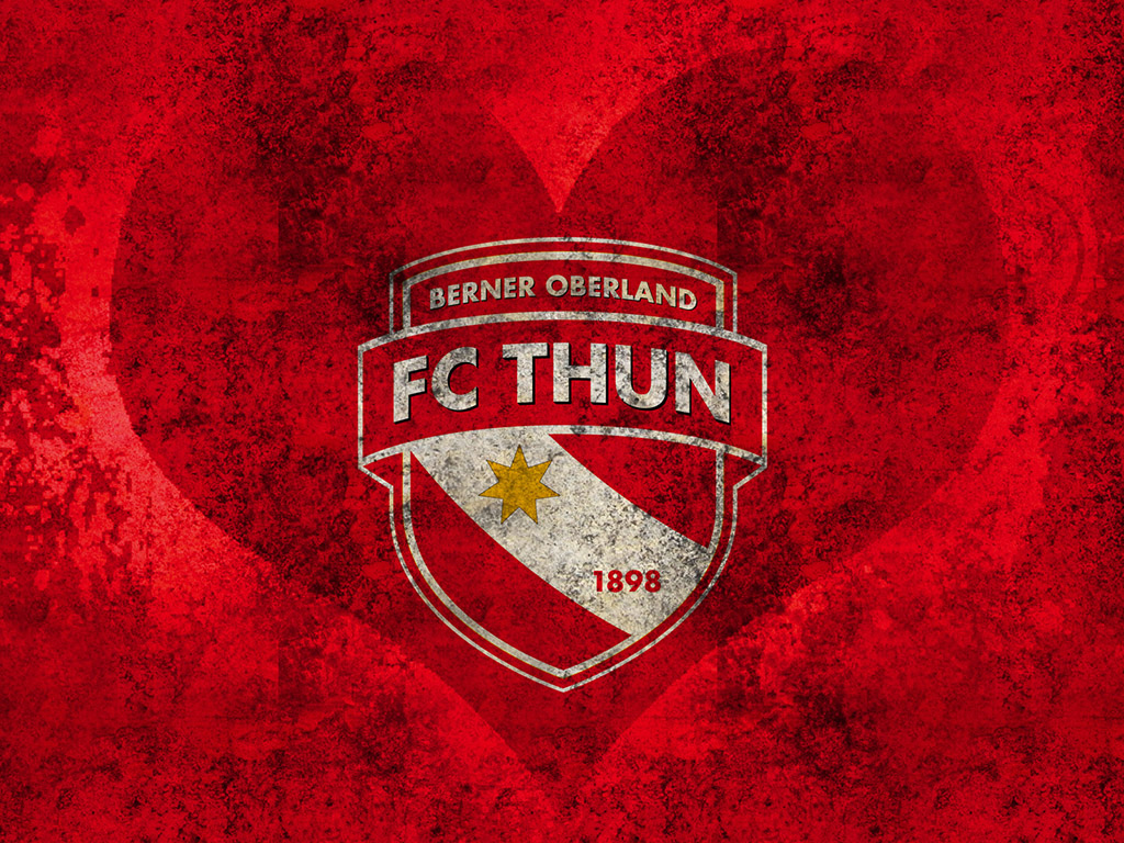 FC Thun (Fussballclub Thun 1898) - Fussball - Schweiz - rot und weiss