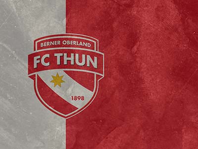 FC Thun (Fussballclub Thun 1898) - Fussball - Schweiz - rot und weiss