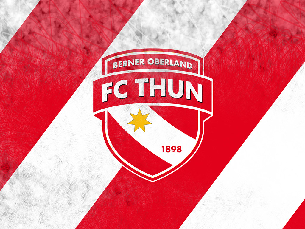 FC Thun (Fussballclub Thun 1898) - Fussball - Schweiz - rot und weiss