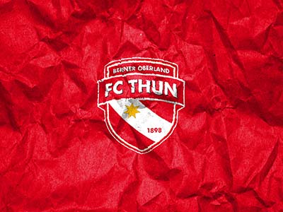 FC Thun (Fussballclub Thun 1898) - Fussball - Schweiz - rot und weiss