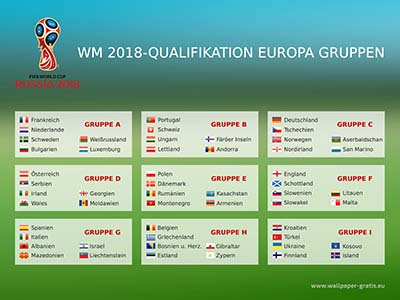 Fussball Weltmeisterschaft 2018 - Russland - Qualifikation