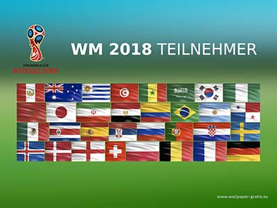 Fussball WM 2018 - Teilnehmer