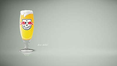 Bundesliga - ein Glas Bier - Fußball - RB Leipzig