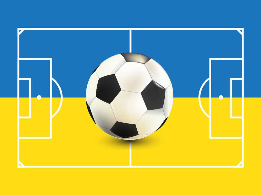 Fussball-Ball - Fussball Ukraine - Hintergrundbild kostenlos