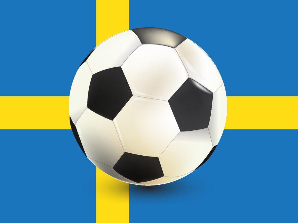 Fussball-Ball - Fussball Schweden - Hintergrundbild kostenlos