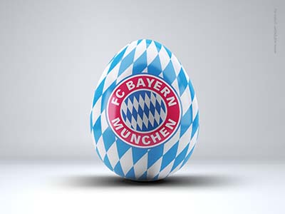 FC Bayern München - Bundesliga - Osterei - Fussball