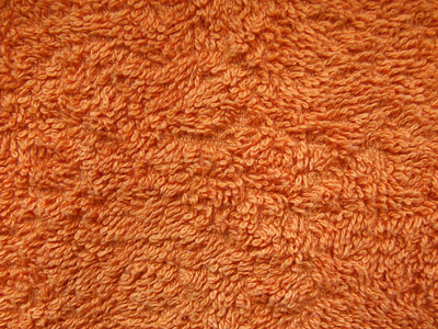 Textur: Frottier, orange