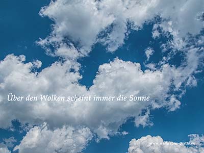 Über den Wolken scheint immer die Sonne