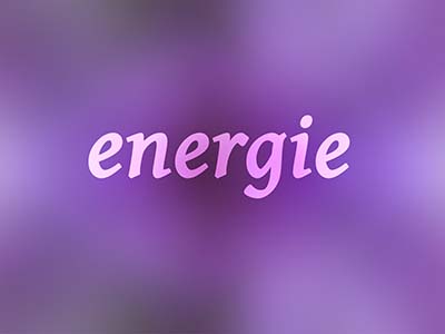 Positives Wort: Energie